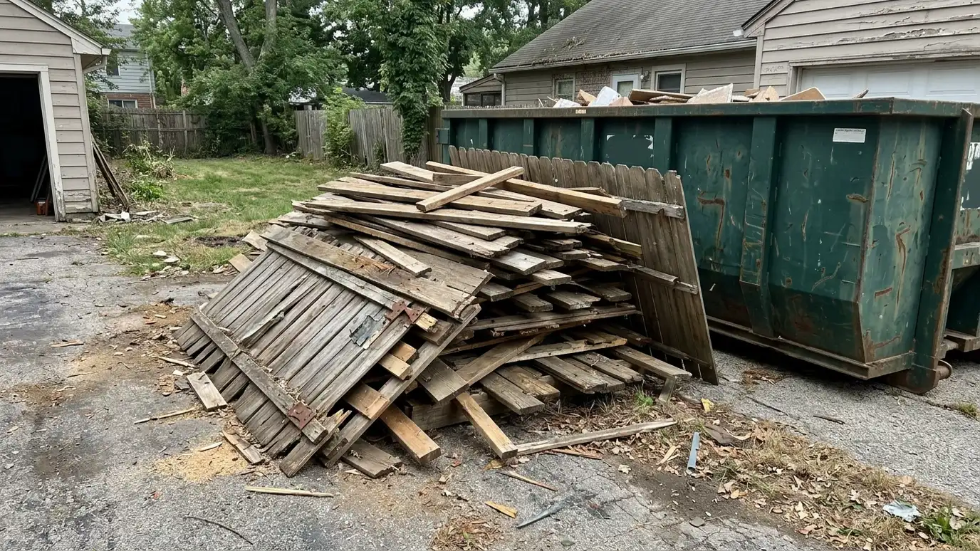 Deck, Fence and Shed Removal Dumpsters in Nashville and Middle Tennessee