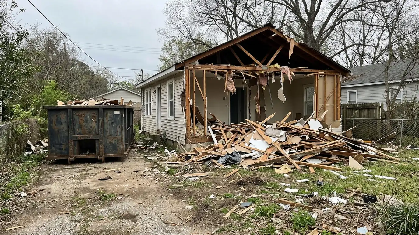 Demolition Debris Dumpsters in Nashville and Middle Tennessee