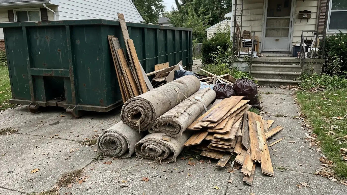 Flooring and Carpet Removal Dumpsters in Nashville and Middle Tennessee