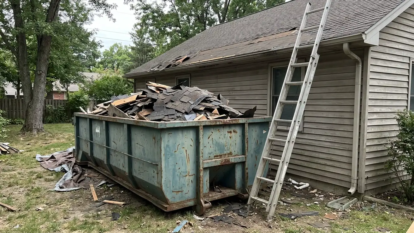 Roofing Shingle Dumpsters in Nashville and Middle Tennessee