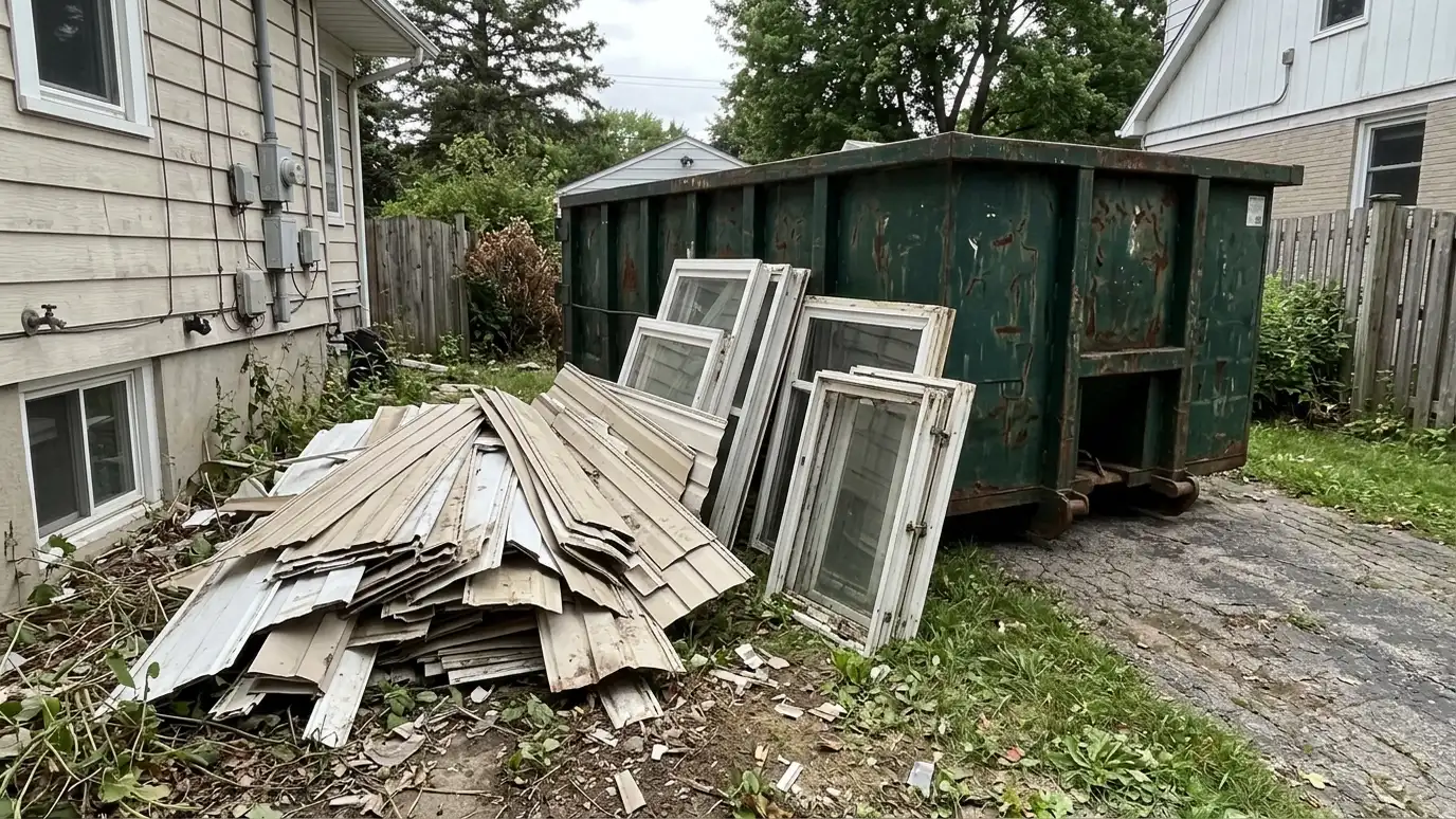 Siding and Window Replacement Dumpsters in Nashville and Middle Tennessee