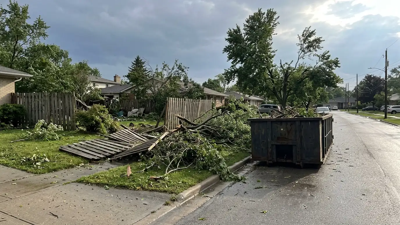 Storm and Disaster Cleanup Dumpsters in Nashville and Middle Tennessee